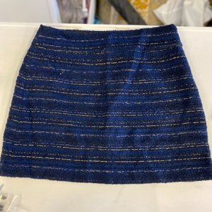 ann Taylor LOFT Navy Blue Tweed skirt